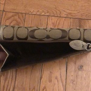 Coach Bags - Coach large bifold wallet brown and gold Coach Bags - Coach large bifold wallet brown and gold